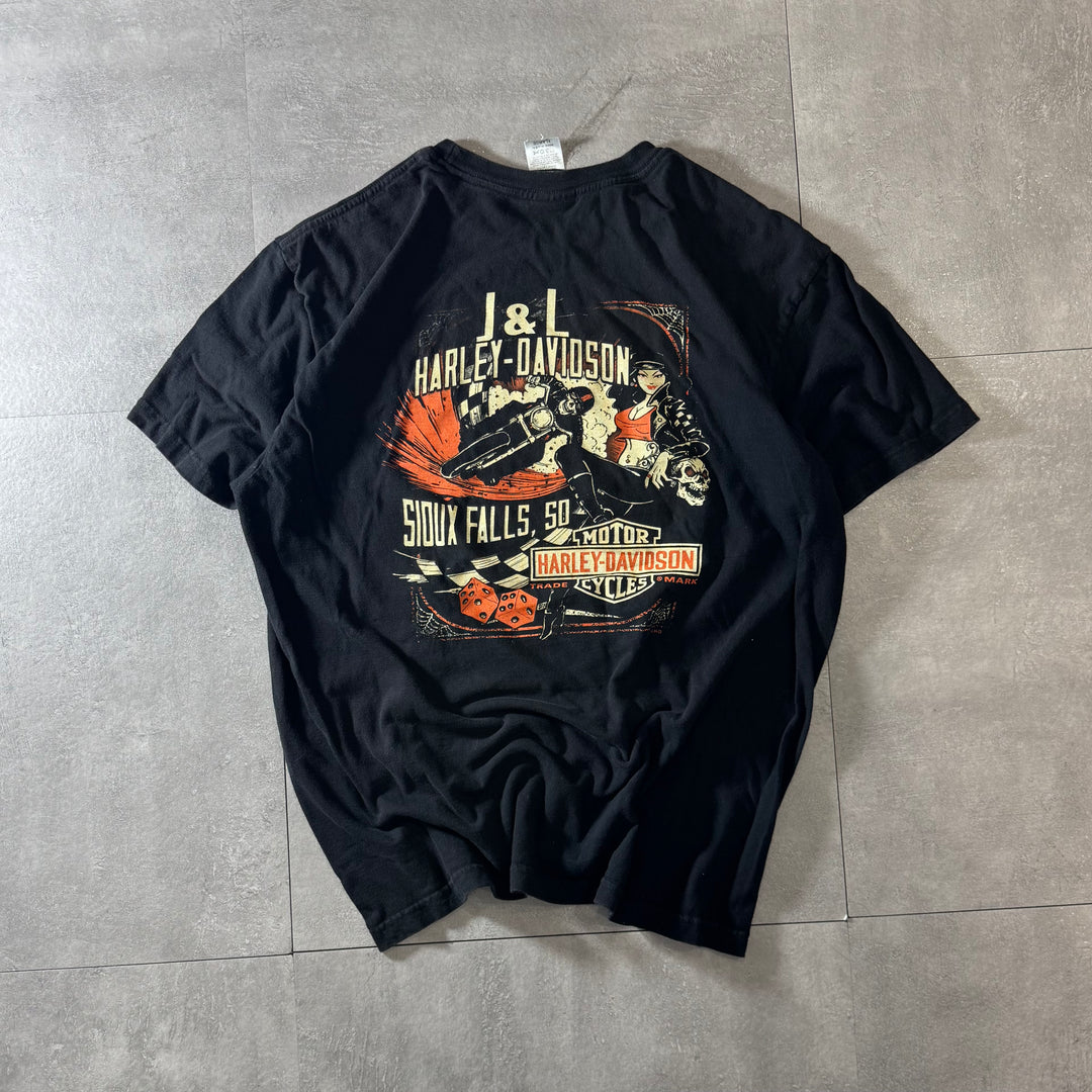 古着 USA製 Harley-Davidson ハーレーダビッドソン プリントTシャツ サイズXL