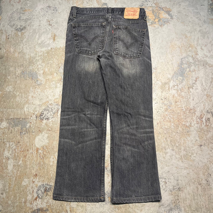 #4439 古着 Levi's/リーバイス/Black Denim Pants/ブラックデニムパンツ/518/MADE IN Rumania/サイズ33×32