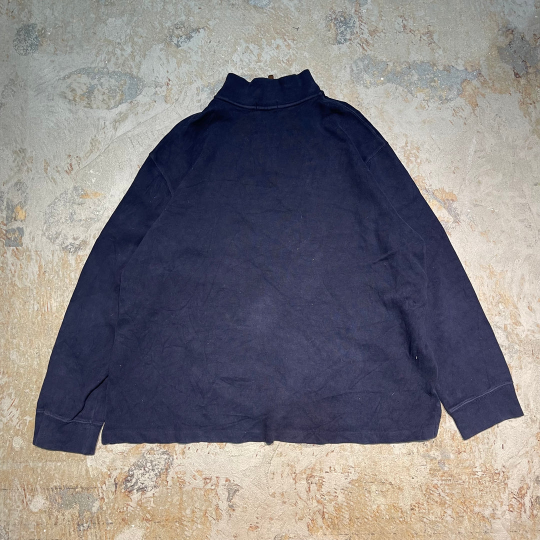 #3343 古着 Polo Ralph Lauren/ポロラルフローレン / Half Zip Cotton Knit Sweater/ハーフジップ コットンニット セーター / サイズXXL