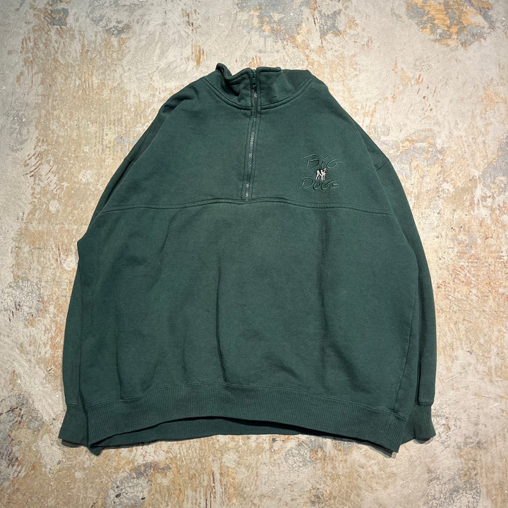 #1941 古着 Unknow / Half Zip Sweatshirts / ハーフジップスウェット / 刺繍ロゴ / サイズ2XL