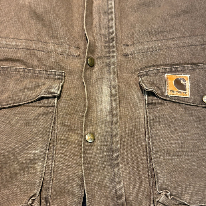 중고 의류 Carhartt/ Choa 코트/ 오리 직물/ 코듀로이 칼라/ 안감 담요/ 크기 3xl에 해당합니다.
