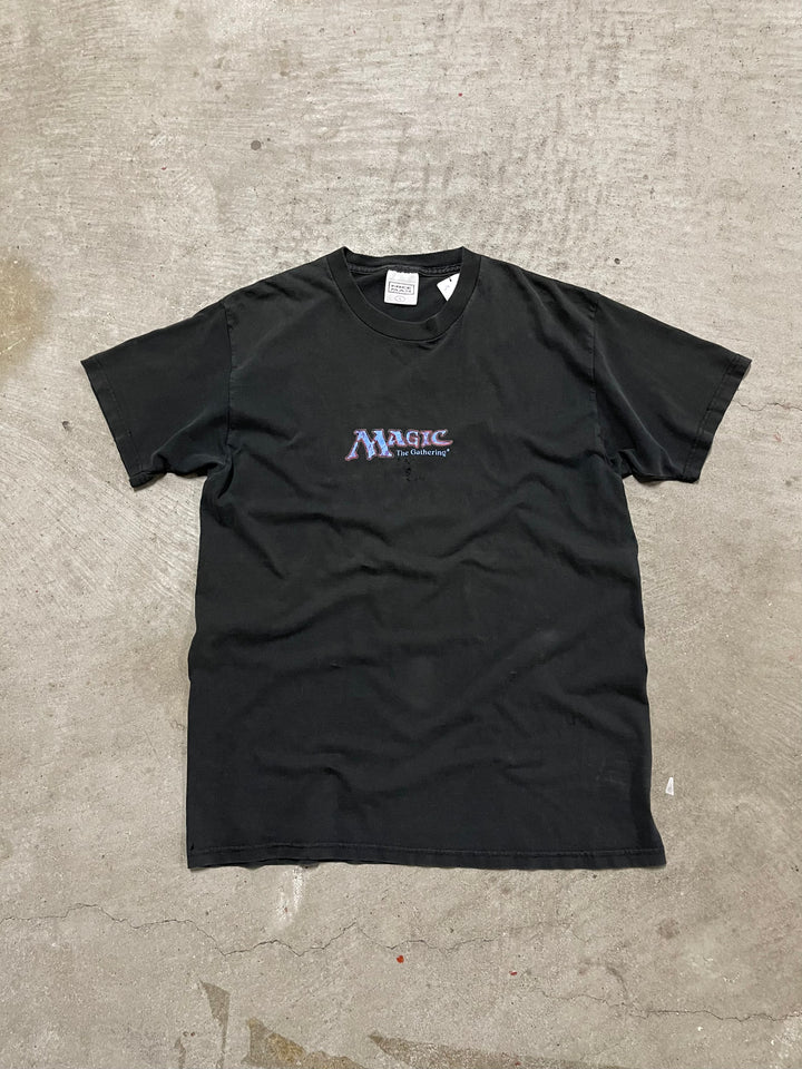 #MA65 古着 96's USA製 マジック:ザ･ギャザリング/トレーディングカードゲーム/プリント Tシャツ/サイズL