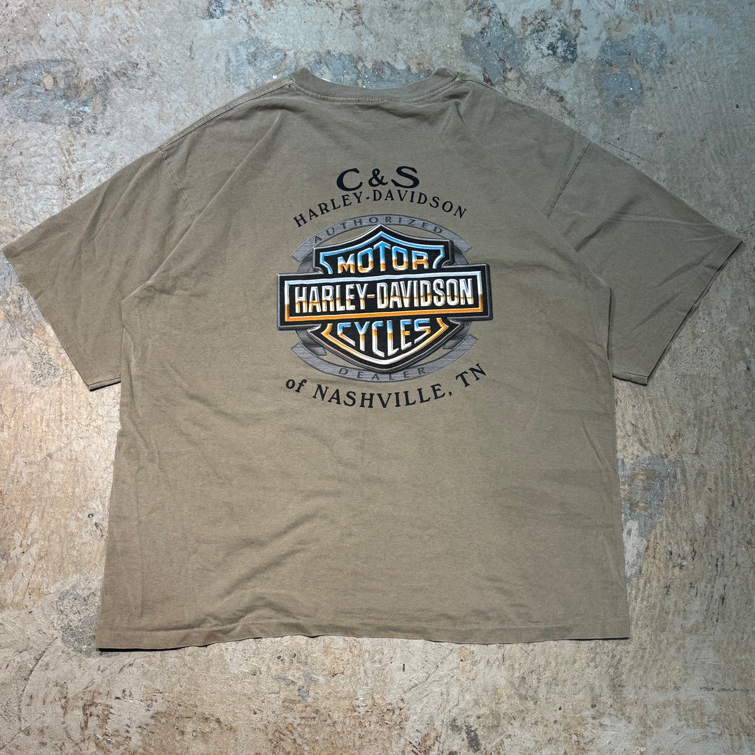 Used clothing Made in USA Harley-Davidson/Harley-Davidson/Printed T-shirt/Single stitch/Size XL
