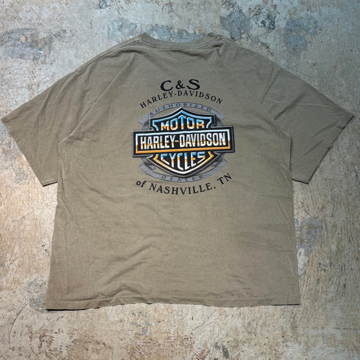 Used clothing Made in USA Harley-Davidson/Harley-Davidson/Printed T-shirt/Single stitch/Size XL