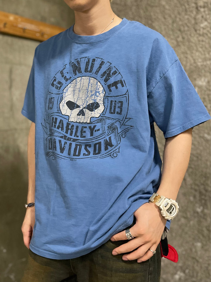 #735 19's Harley-Davidson/ハーレーダビッドソン Tee サイズXL