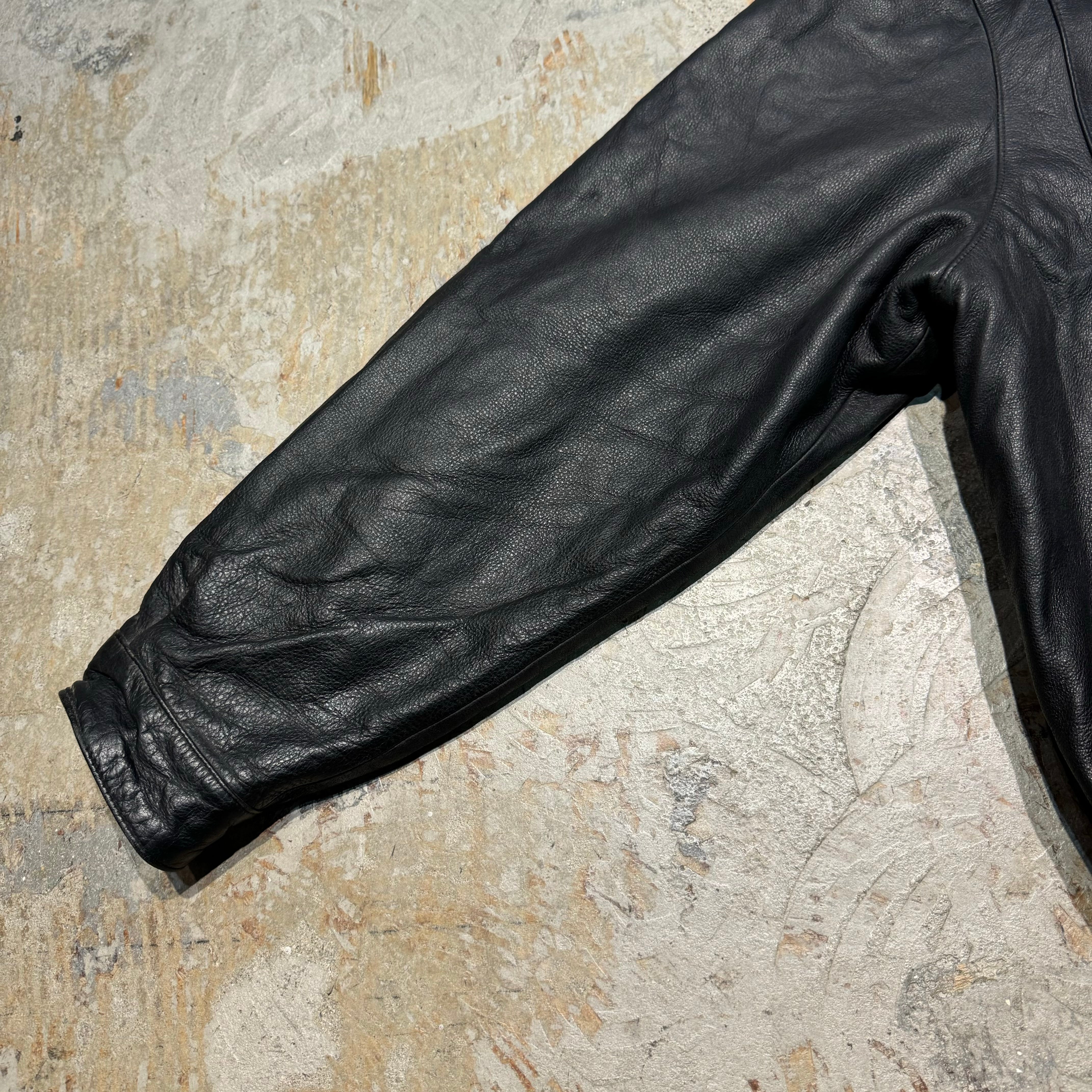 古着 GEAR FOR SPORTS/ ギアー/ ジップアップレザージャケット 古着 GEAR FOR SPORTS/ ギアー/ ジップアップレザージャケット