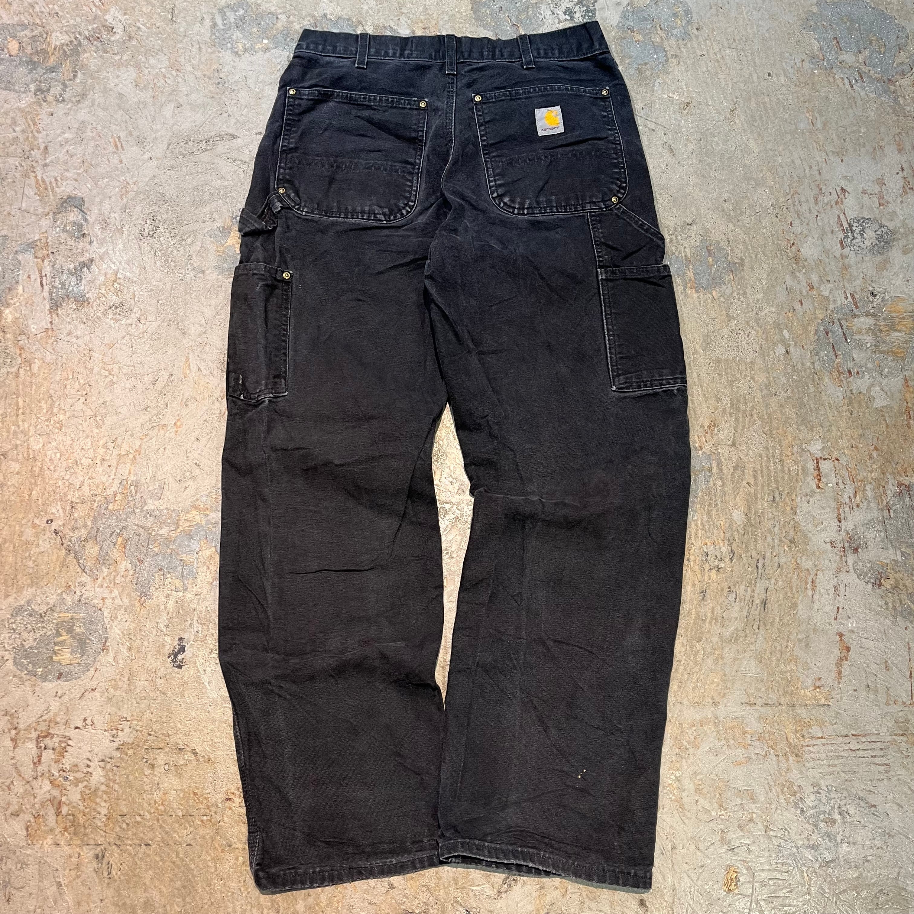荒*様 ダブルニー ビンテージ Carhartt デニム ペインターパンツ/メキ 00s Carhartt Double Knee Denim Painter Pants 紺 W35×L28