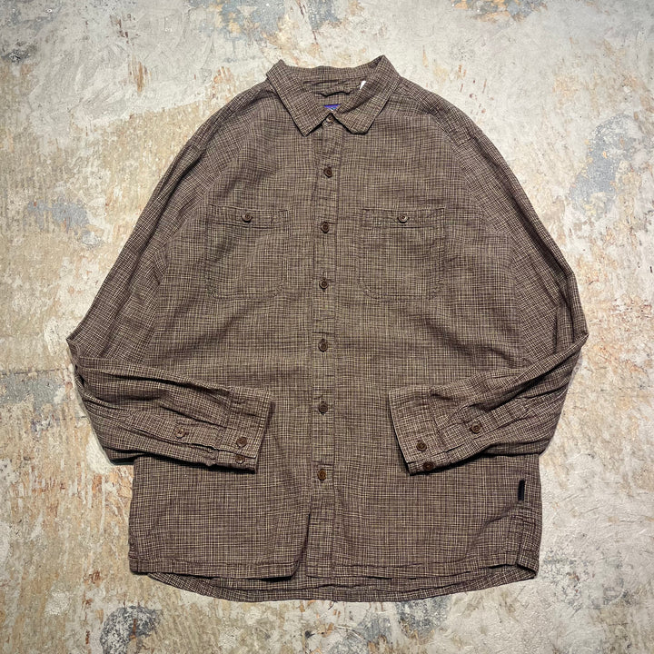 #4370 古着 Patagonia/パタゴニア/Short Sleeve Button Down Shirt/Check／チェック柄/サイズM