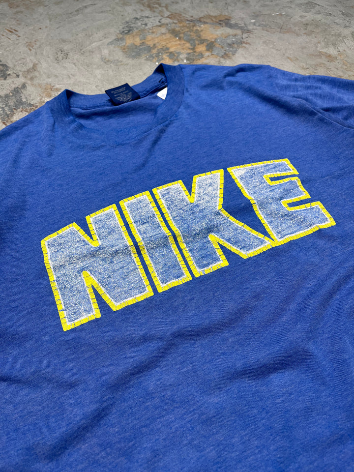 #MA112 古着 USA製 80's NIKE/ナイキ/紺タグ/ヴィンテージ シングルステッチ Tシャツ/サイズM