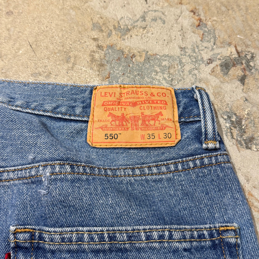 二手衣服Levi's/ Levi的/牛仔褲/ 550/實際尺寸33 x 29