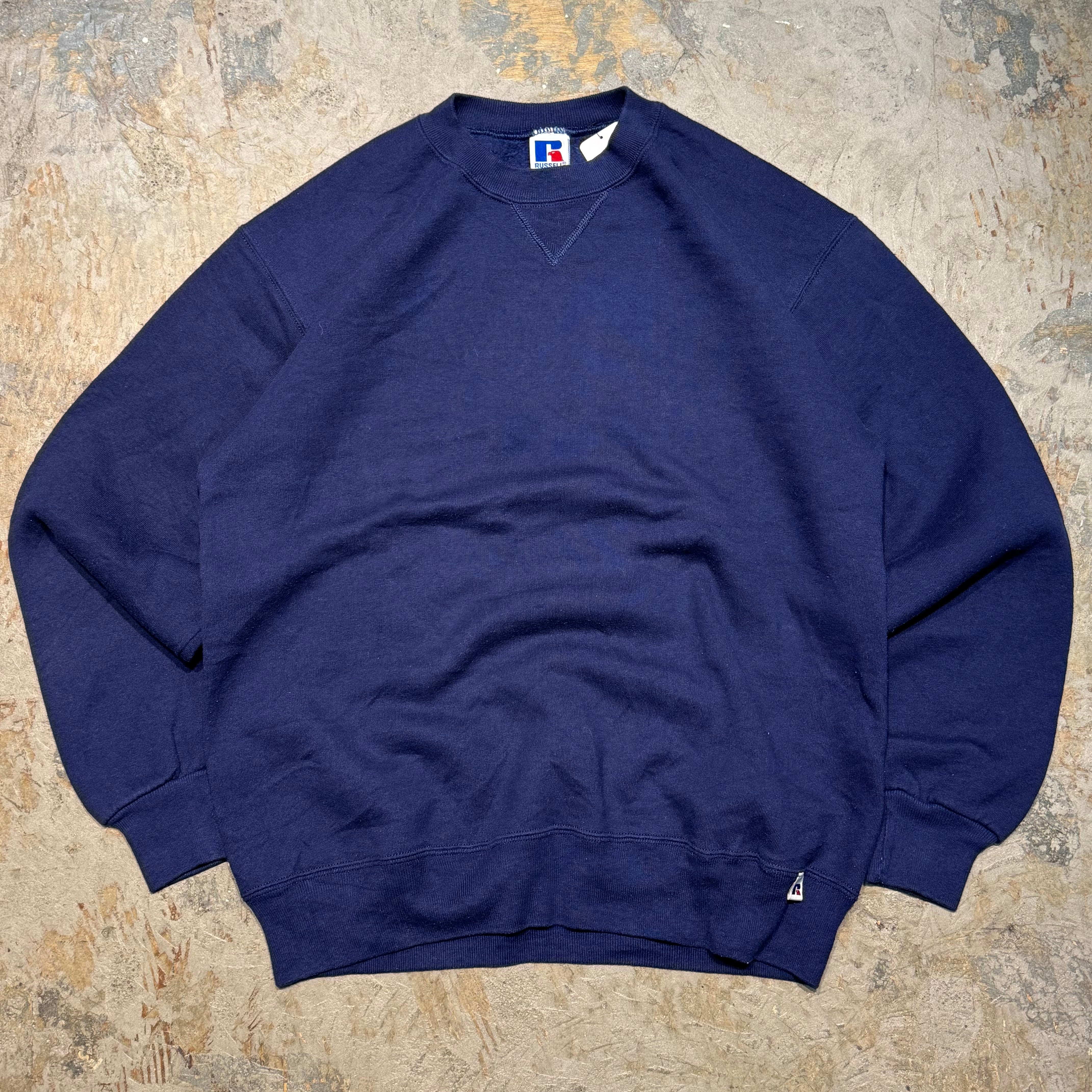 【レア】【RUSSEL ラッセル】　【XL】　ボロスウェット 90's RUSSELL ラッセル スウェット トレーナー 2XL グレー 前V