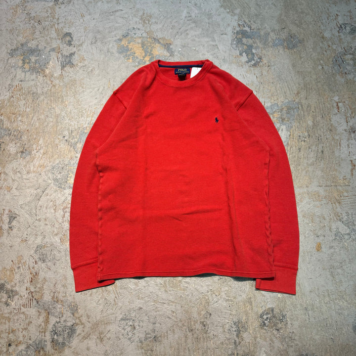 중고 의류 Polo Ralph Lauren/Polo Ralph Lauren/Crew Neck Waffle Long Sleeve T-Shirt/Size XL