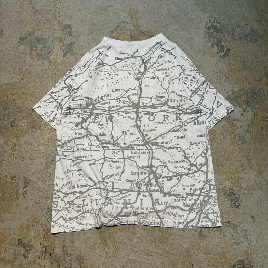Used clothing Made in USA SUN SPORTSWEAR/Sun Sportswear/Single stitch/Printed T-shirt/Size equivalent to XL
