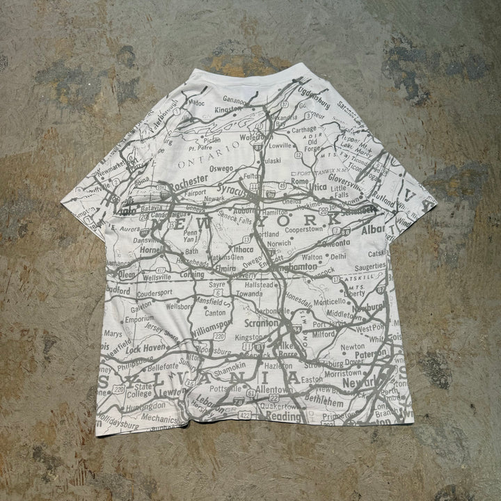 Used clothing Made in USA SUN SPORTSWEAR/Sun Sportswear/Single stitch/Printed T-shirt/Size equivalent to XL