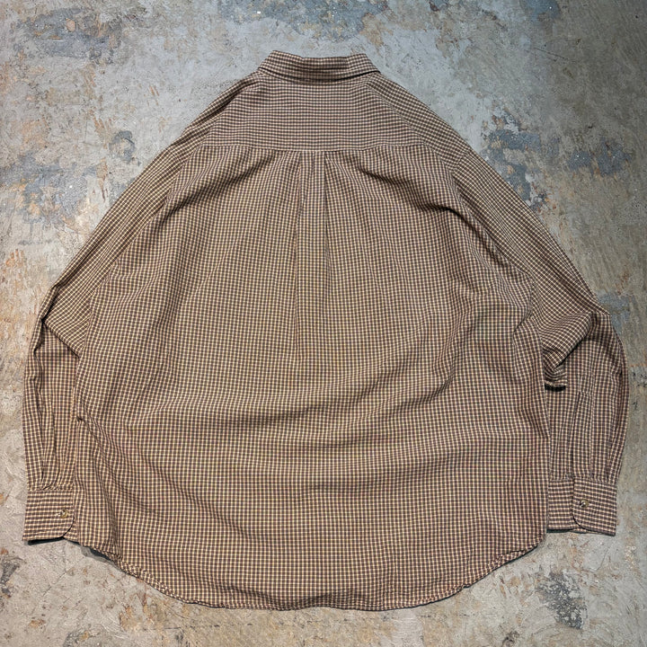 古着 L.L.Bean/ エルエルビーン/ ボタンダウン長袖シャツ/ チェック柄/ サイズXL
