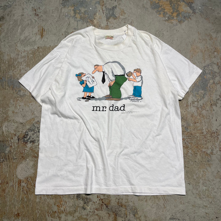 古着 80's/Ji Benton "mr. dad"/ヴィンテージ シングルステッチ プリントTシャツ/サイズXL