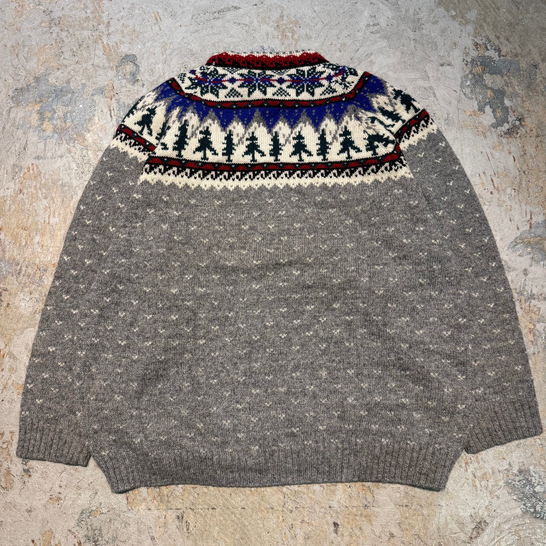 古着 90's Eddie Bauer/ エディーバウアー/ノルディックセーター/ サイズL