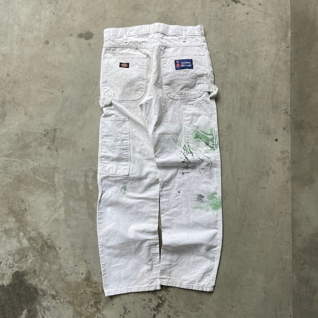 古着 Dickies×SHERWIN WILLIAMS/ディッキーズ× シャーウィン・ウィリアムズ/ ペインターパンツ / 企業ロゴ/ 実寸サイズ31×32
