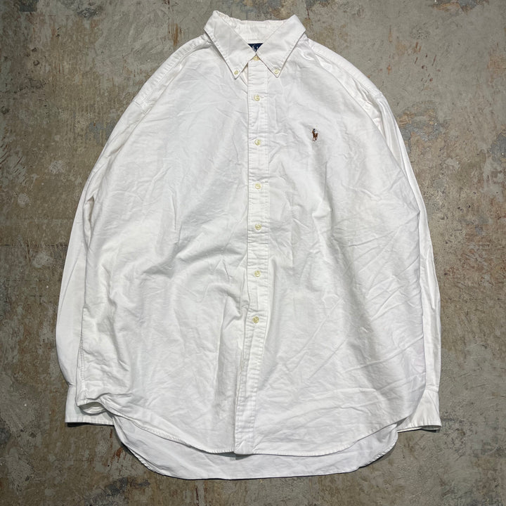 #4303 Ralph Lauren/ラルフローレン L/S B.D Shirts/ボタンダウンシャツ/BLAKE/サイズXL