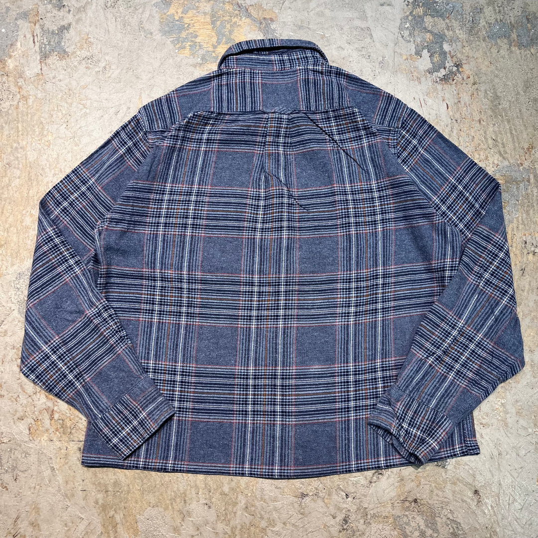 古着 Eddie Bauer/ エディー･バウアー/ コットンネルシャツ/ チェック柄/ リメイク/ サイズM