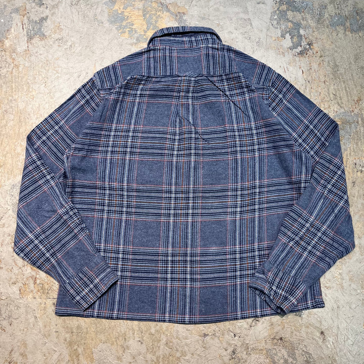 古着 Eddie Bauer/ エディー･バウアー/ コットンネルシャツ/ チェック柄/ リメイク/ サイズM