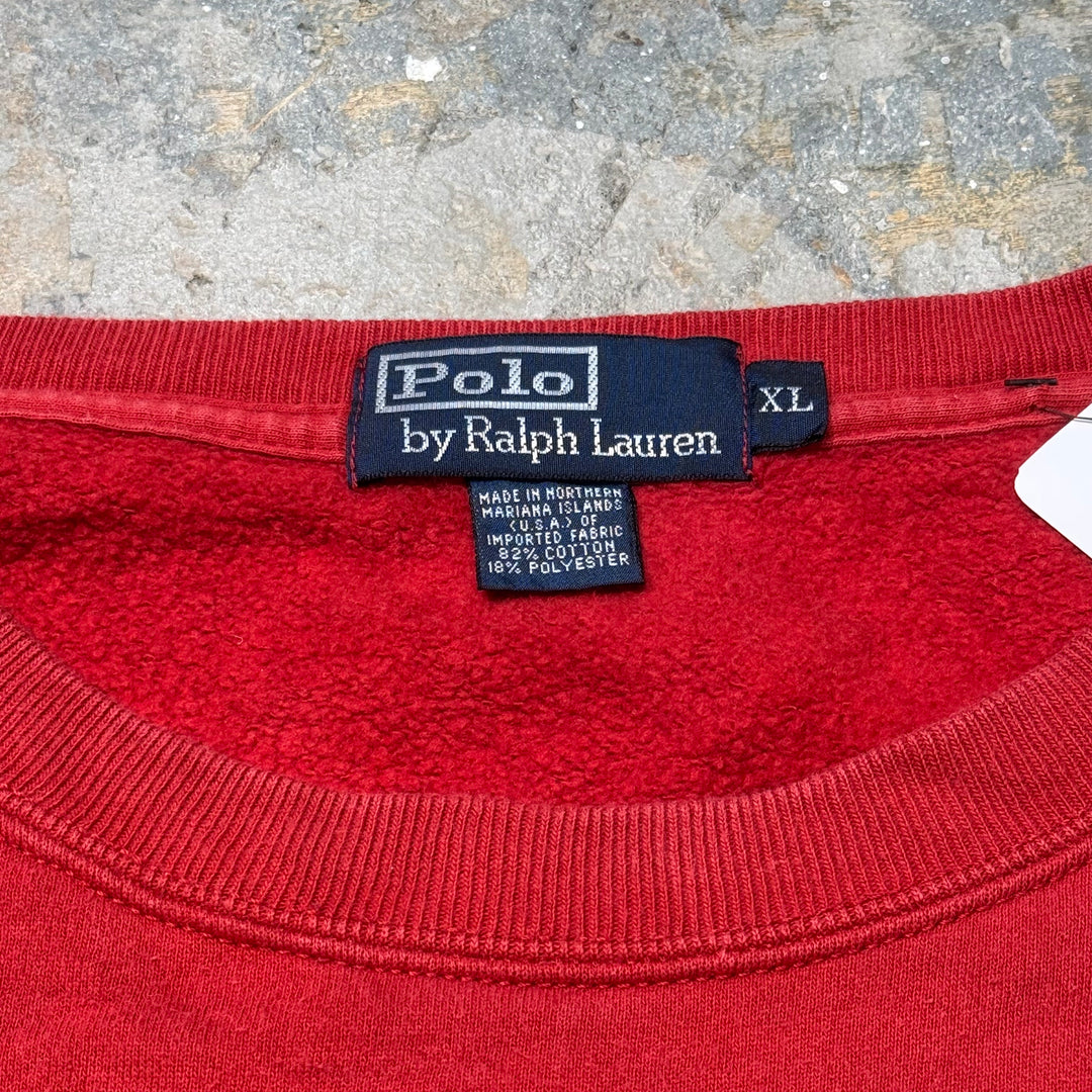 古着 90's~ POLO by Ralphlauren/ ポロバイラルフローレン/ クルーネックスウェット/ サイズXL