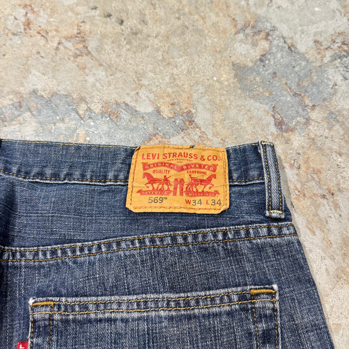 古着 Levi's/リーバイス/デニムパンツ/569/実寸サイズ37×33