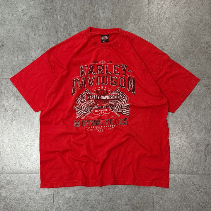 古着 USA製 Harley-Davidson/ハーレーダビッドソン/ プリントTシャツ/ サイズ2XL
