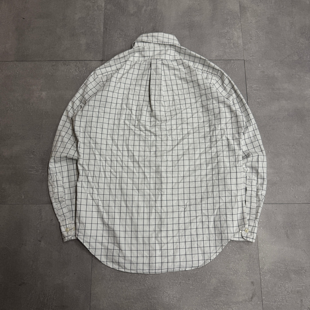古着 90's POLO by Ralph Lauren/ ラルフ ローレン/ ボタンダウン長袖シャツ/ チェック柄/ サイズM