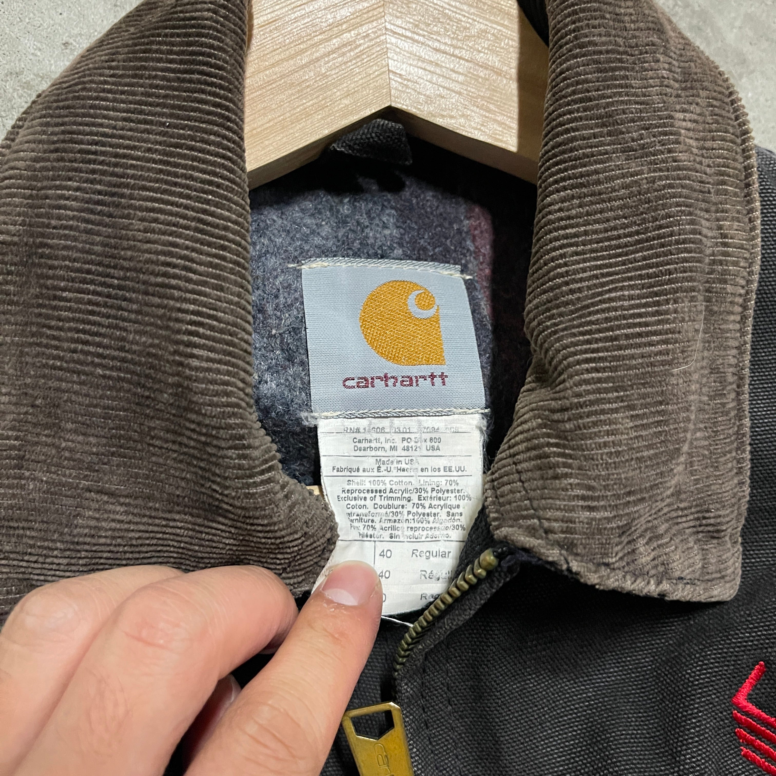 古着 Carhartt/カーハート/ダック デトロイト ジャケット / サイズL相当 – 古着屋 MUJIN