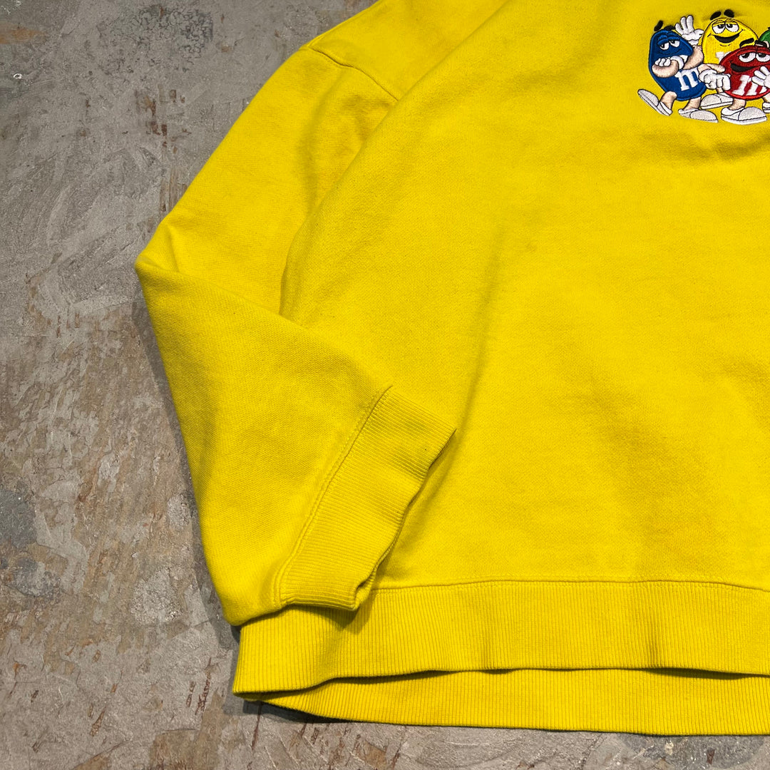 #4052 古着 M&M's/エムアンドエムズ/Crew Neck Sweat Shirts/クルーネック刺繍スウェット/サイズXL