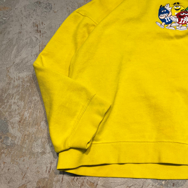 #4052 古着 M&M's/エムアンドエムズ/Crew Neck Sweat Shirts/クルーネック刺繍スウェット/サイズXL