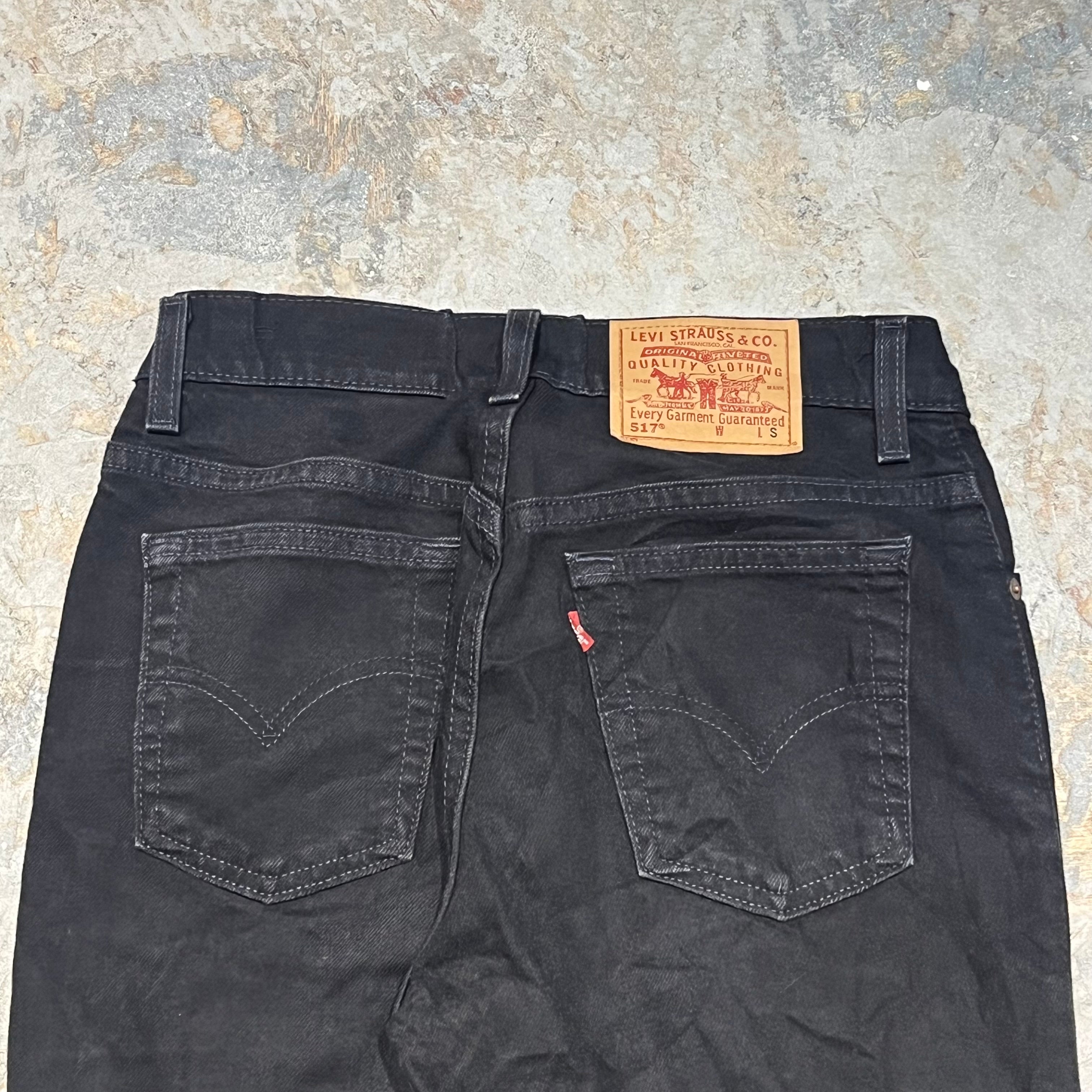 ミスターハリウッド×Levi's 初期ブラックＧジャン＋517パンツセット 00s Levi's 517 Black Denim Pants 黒 W32×L32 リーバイス Levis