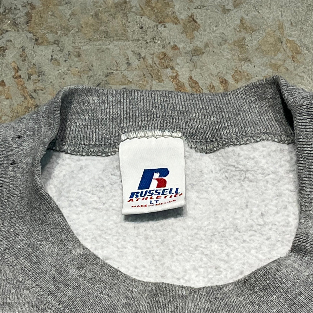 #3819 古着/Russell/ラッセル/Crewneck sweat/クルーネックスウェット/背面刺繍/サイズL