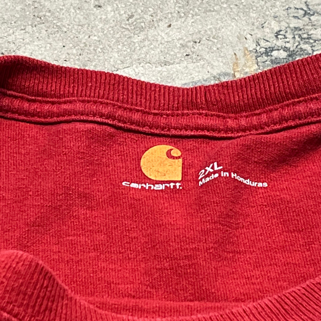 古着 Carhartt/カーハート / ポケット ロゴ Tシャツ/サイズXXL