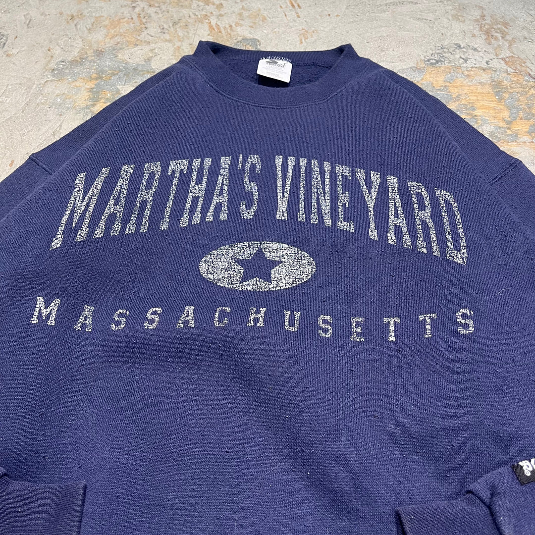 #4097 古着/STARTER/スターター/Crewneck sweat/クルーネックスウェット/MARTHA'S VINEYARD/サイズM