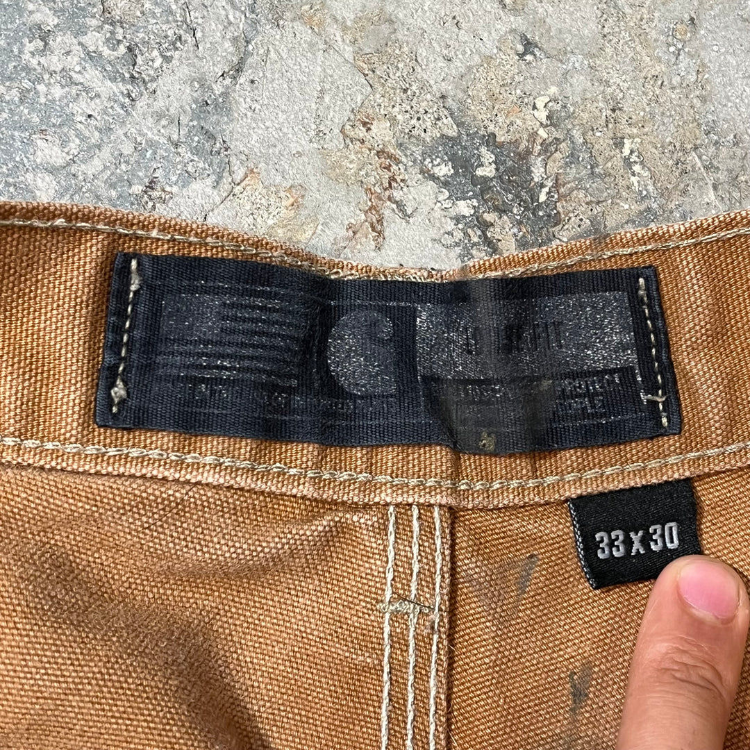 美國製造的二手服裝Carhartt/ Double Knee Painter褲子/實際尺寸30 x 29