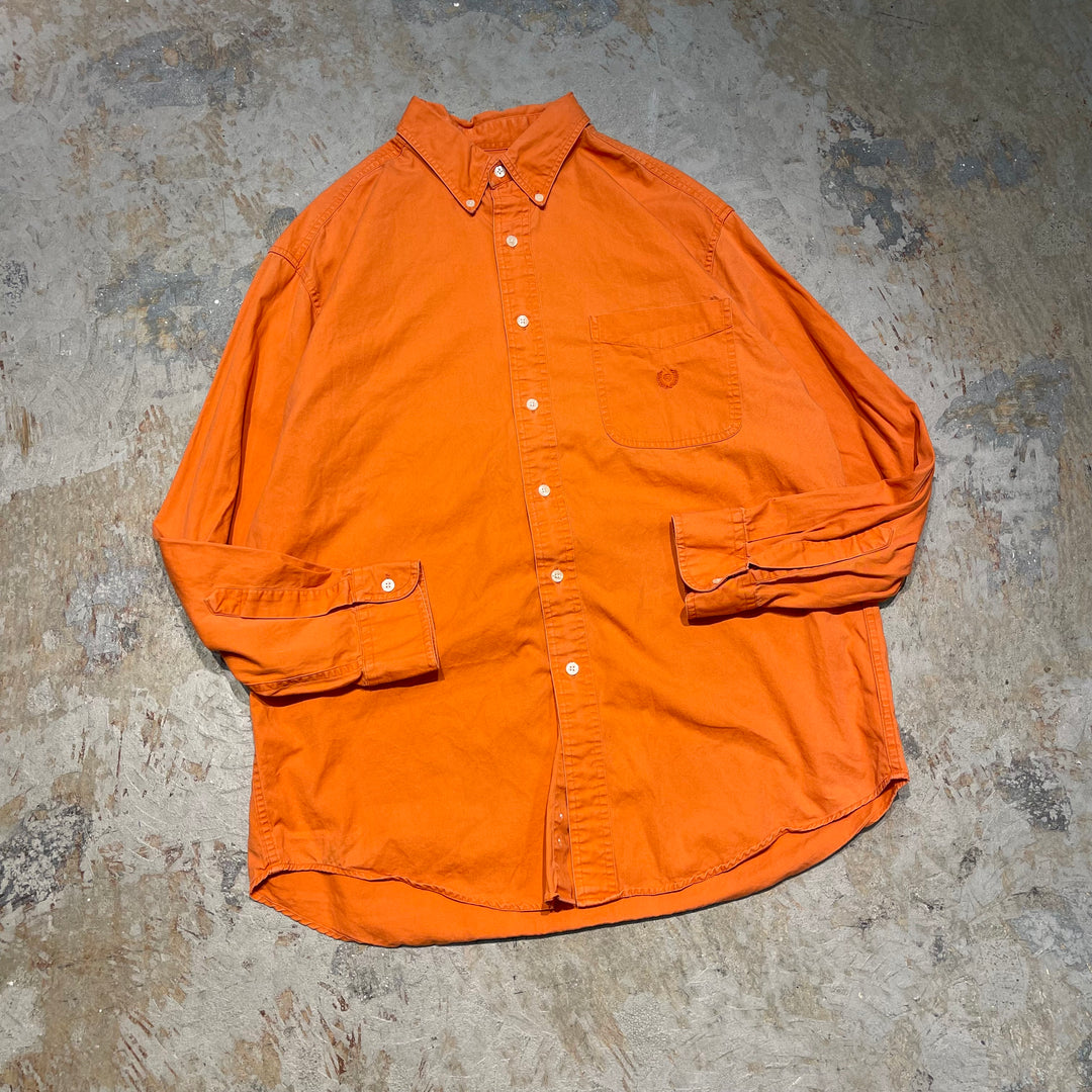 #4339 Chaps/チャップス/L/S B.D Shirts/ボタンダウンシャツ/無地/サイズL