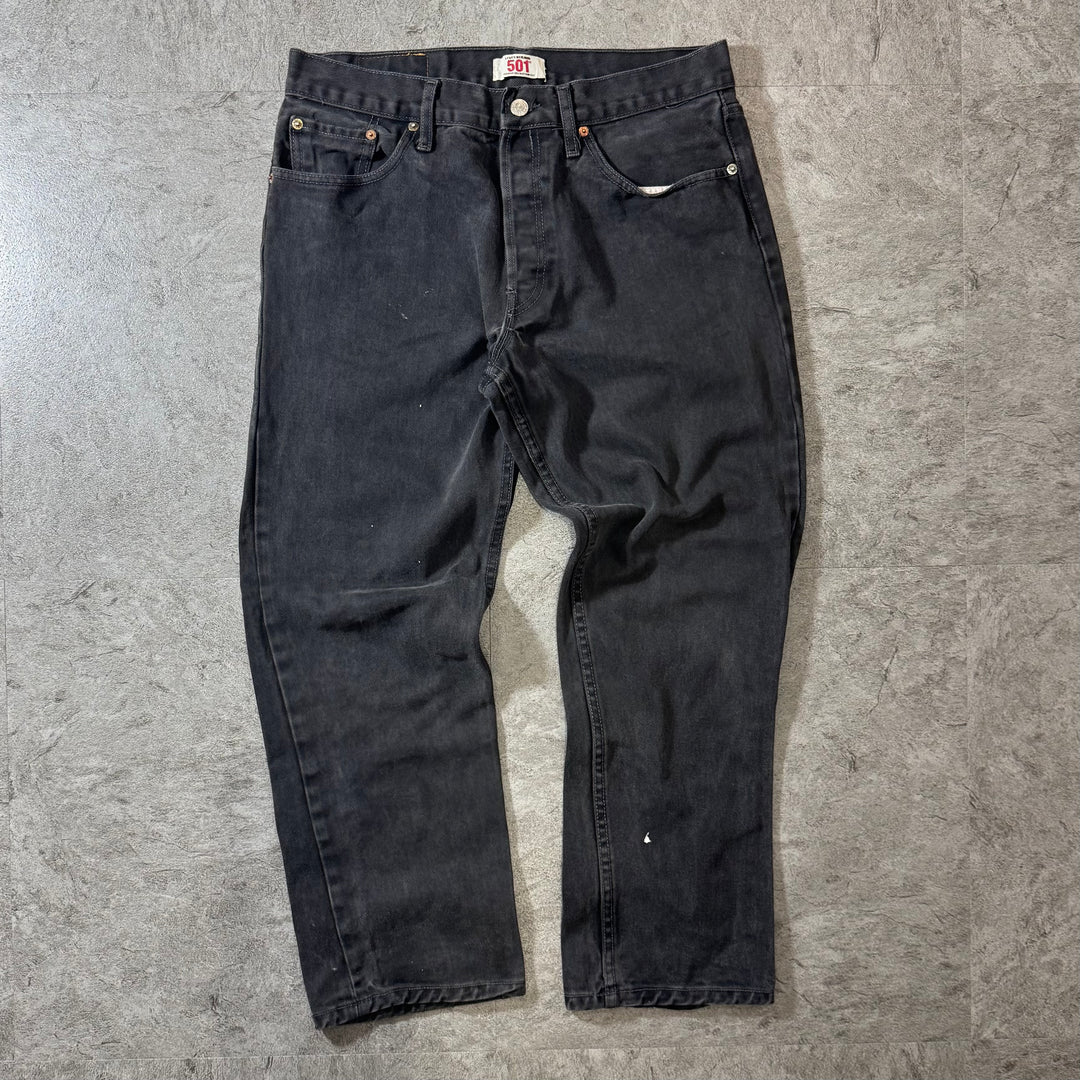 古着 Levi's/ リーバイス/ ブラックデニムパンツ/ 501/ 実寸サイズ32×28