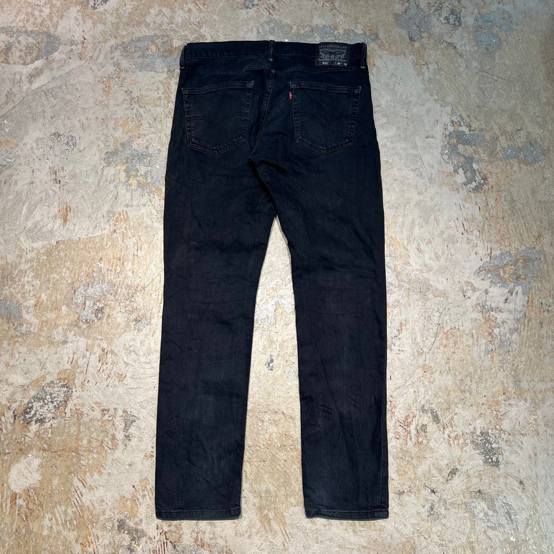 #4761 古着 Levi's/リーバイス/Black Denim Pants/ブラックデニムパンツ/511/黒タブ/サイズ32×30