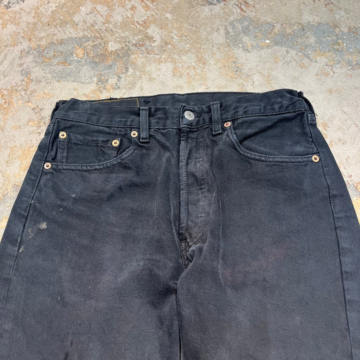 #4433 古着 Levi's/リーバイス/Black Denim Pants/ブラックデニムパンツ/501/サイズ31×34