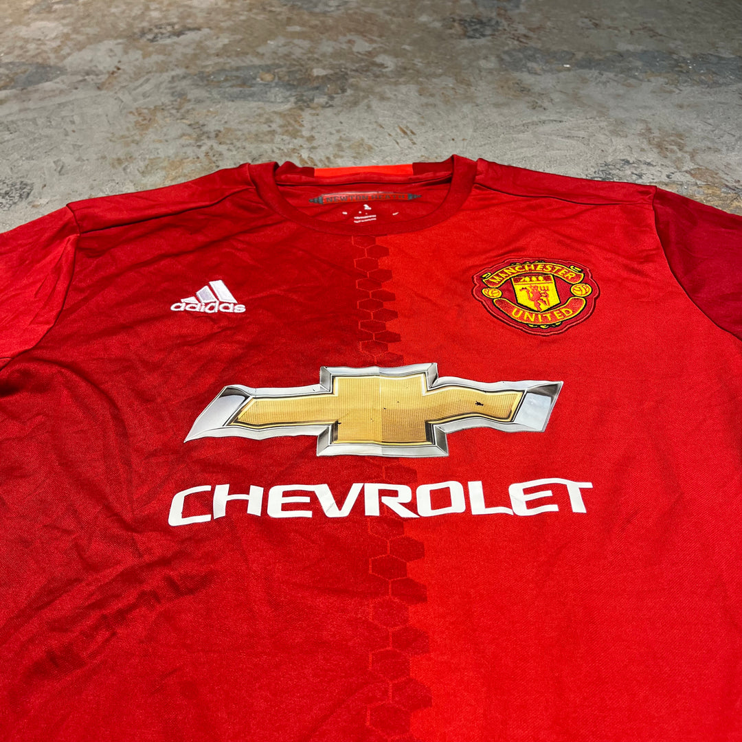 #4237/MANCHESTER UNITED/マンチェスター ユナイテッド/adidas/アディダス/Football／フットボール Tee/オールド・トラッフォード/サイズL