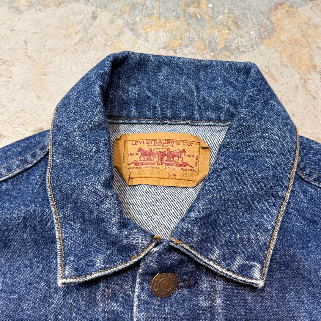 古着 USA製 80's~ Levi's/ リーバイス/ デニムジャケット/ Gジャン/ サイズXS