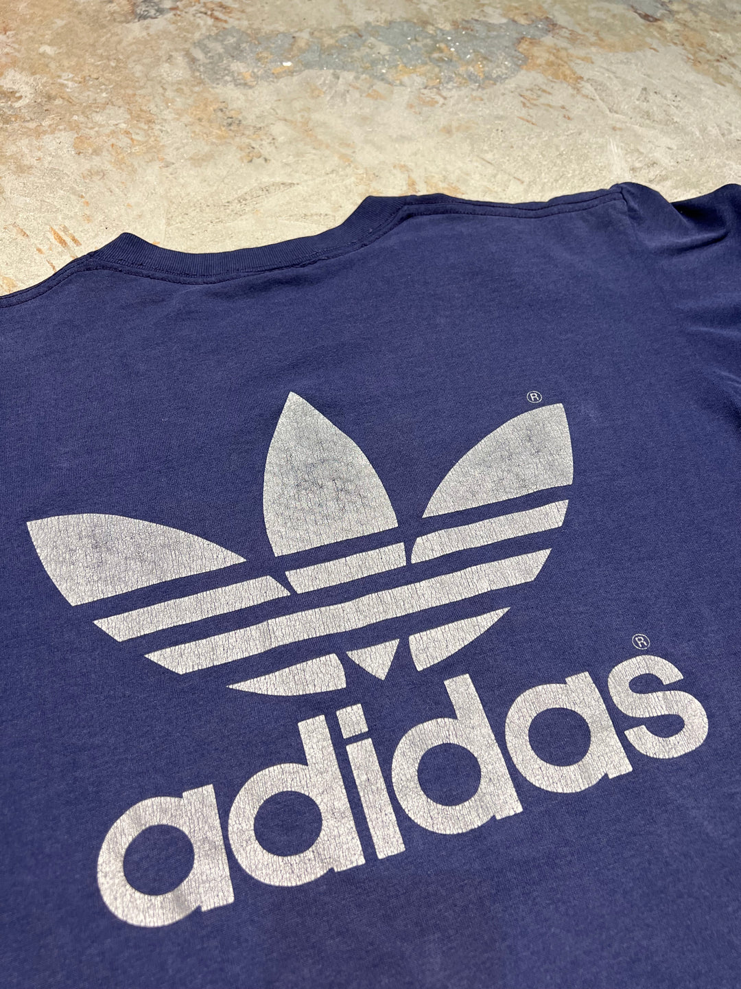 #MA196 古着 USA製 80's adidas/アディダス / ヴィンテージ シングルステッチ プリントTシャツ/サイズL