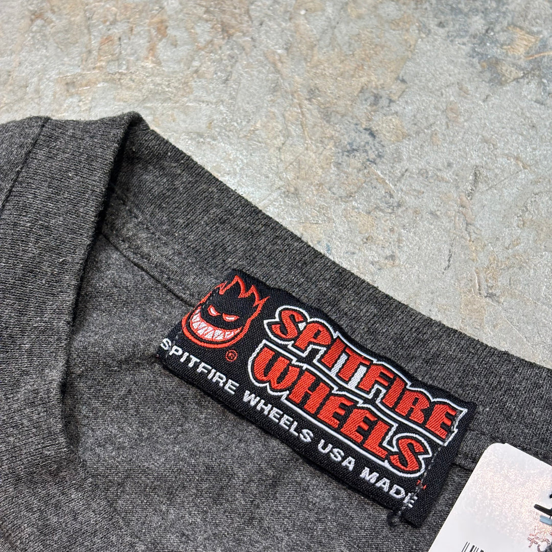 Used clothing Made in USA SPITFIRE WHEELS/ Printed T-shirt/ Equivalent to size M
