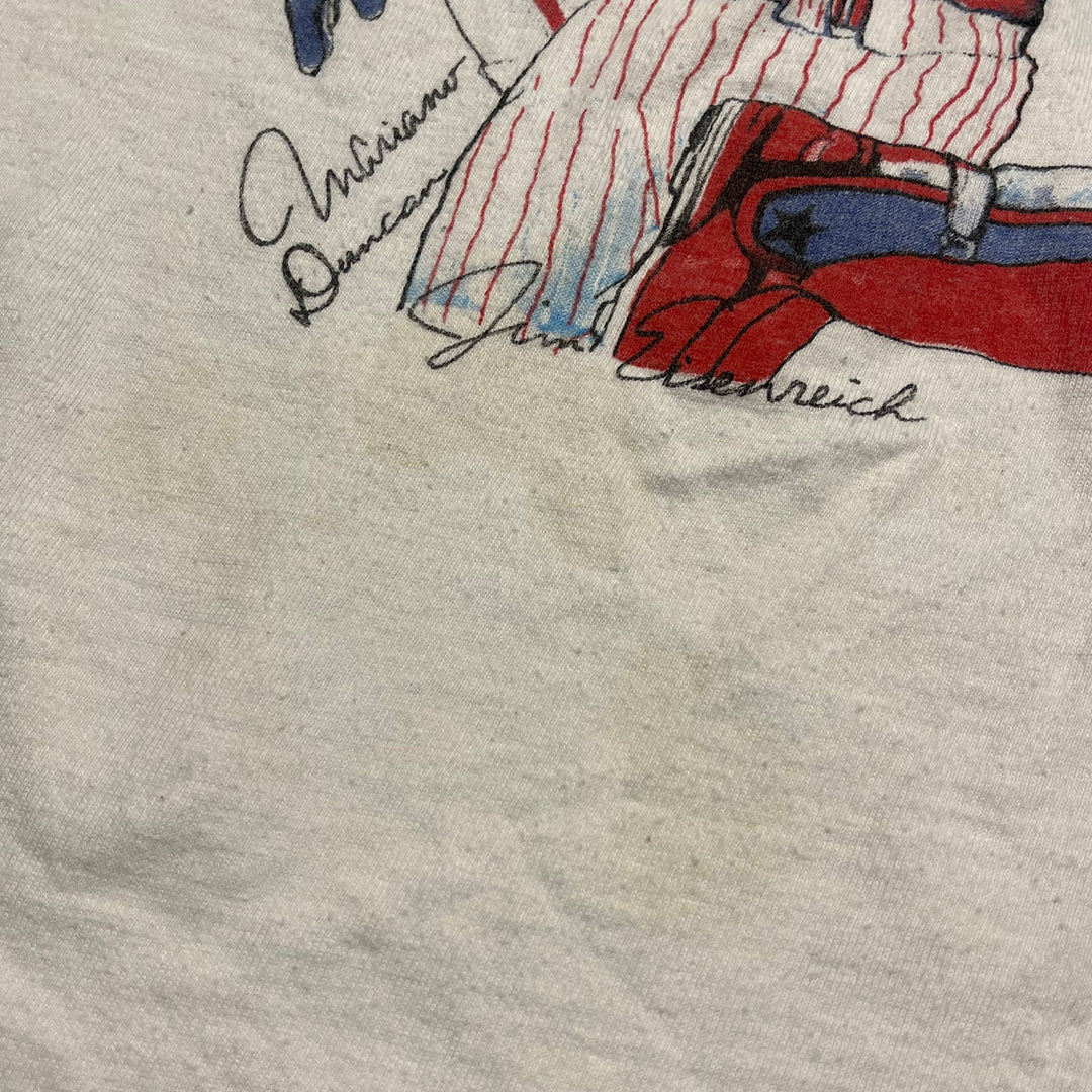 古着 90's フィラデルフィア・フィリーズ/MLB/メジャーリーグ/ヴィンテージ シングルステッチプリントTシャツ/サイズL相当