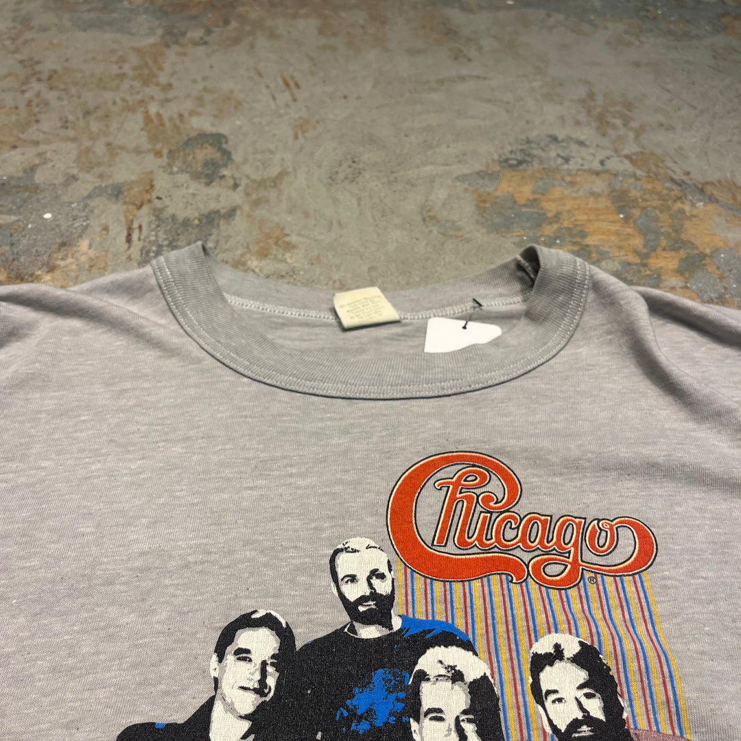 古着 84's CHICAGO/シカゴ/バンド/ツアー/ヴィンテージ シングルステッチプリントTシャツ/サイズL