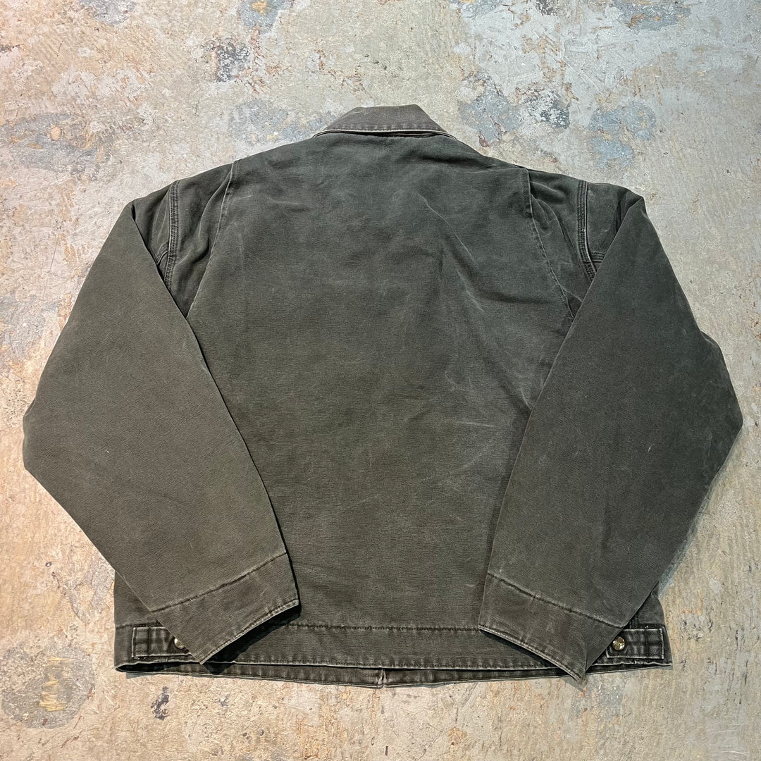 古着 carhartt/ カーハート/デトロイトジャケット/ ダック地/ 裏地ブランケット/ チェック柄/ サイズL相当