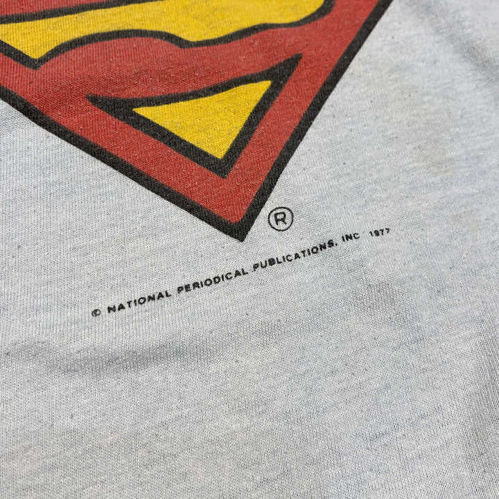 古着 77'S USAVINTAGE/ Superman/スーパーマン / ヴィンテージ シングルステッチ プリントTシャツ / サイズS相当