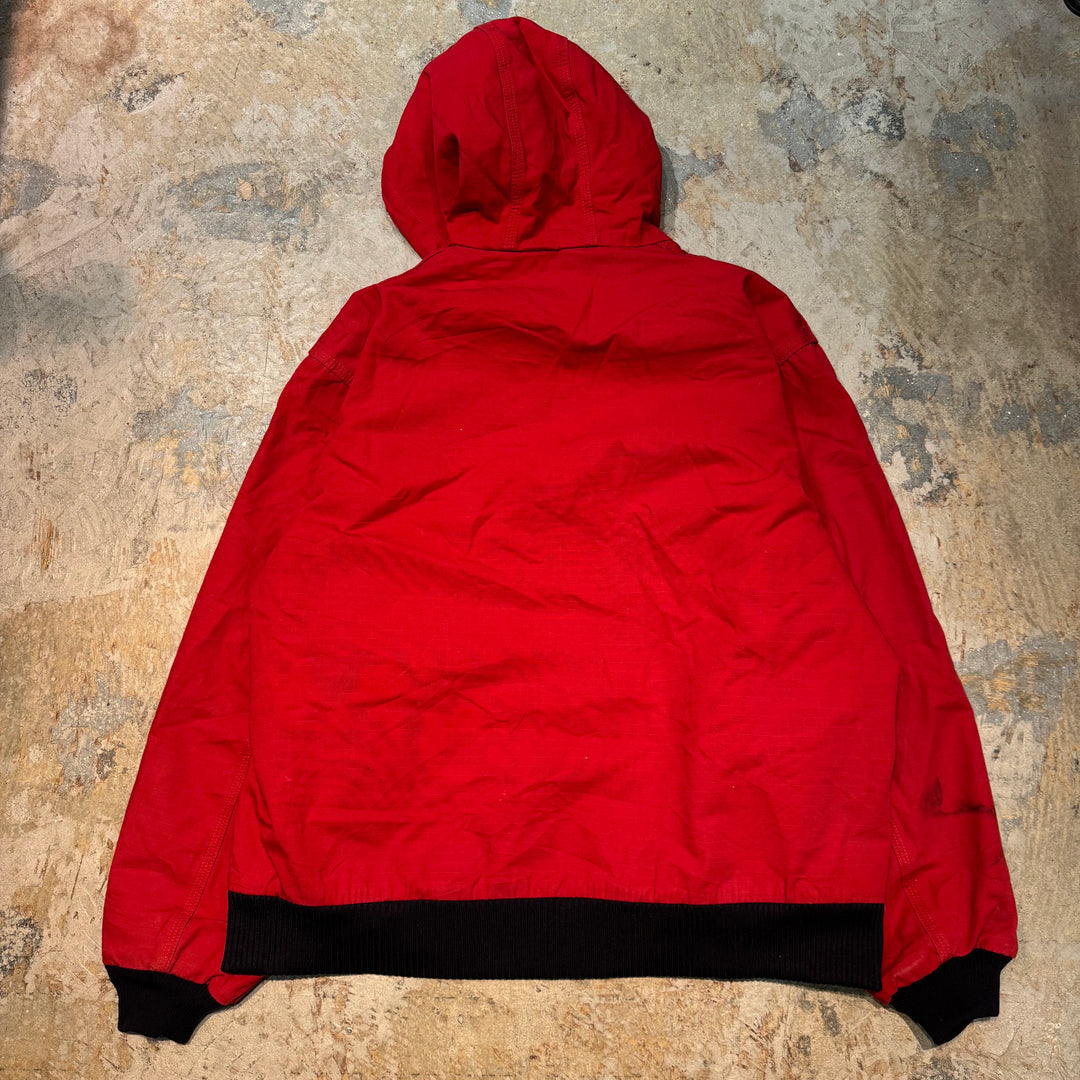 古着 Carhartt/ カーハート/ アクティブジャケット/ ダック地/ 裏地キルティング/ オクラホマ大学ロゴ/サイズXL